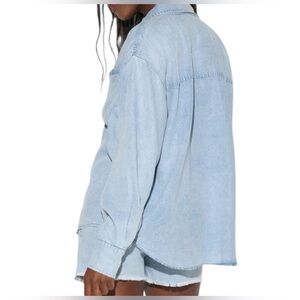 NWT Spiritual Gangster Beaudry Chambray Shirt size XS